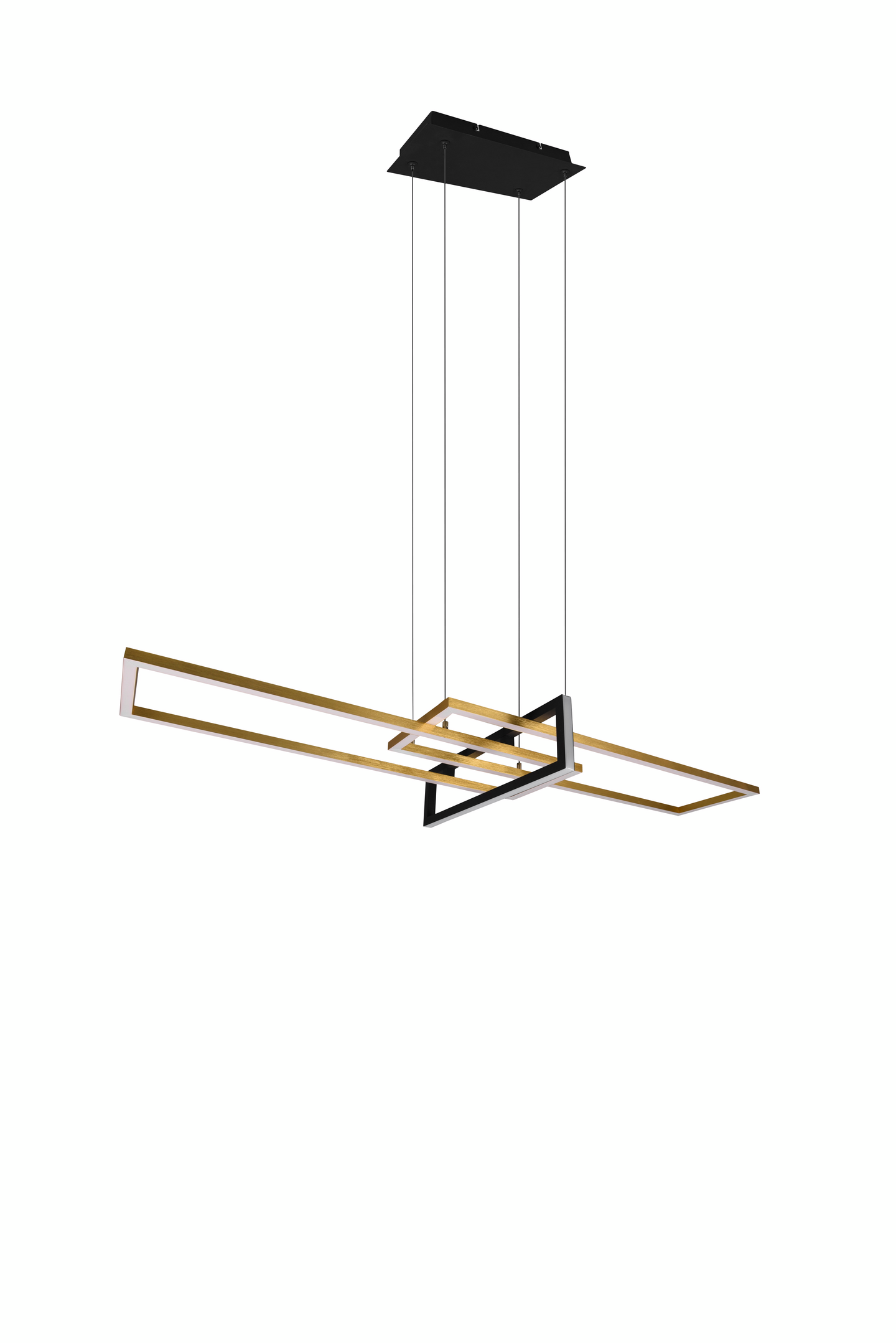 Riippuvalaisin TRIO Salinas led mattamessinki/mattamusta