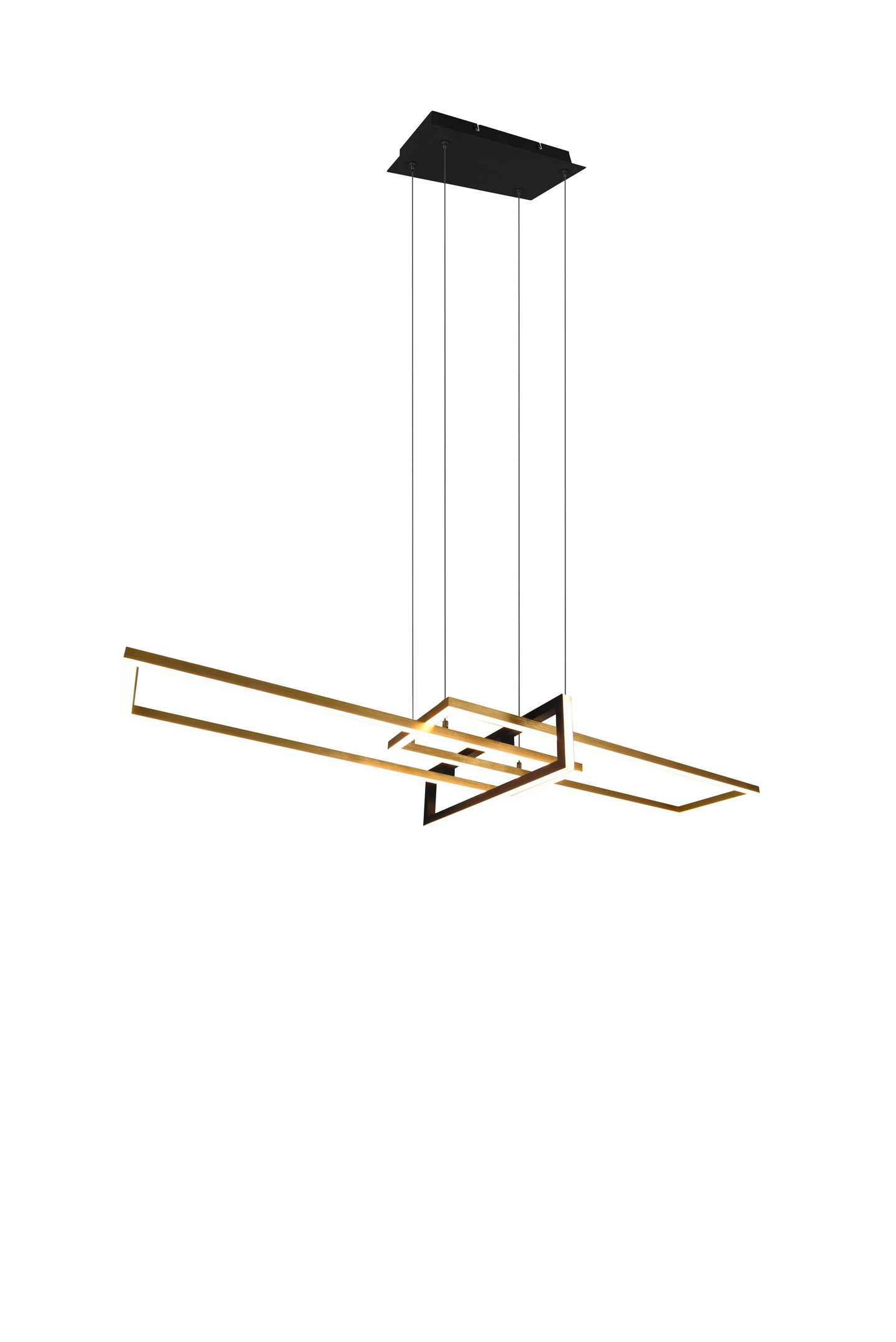 Riippuvalaisin TRIO Salinas led mattamessinki/mattamusta