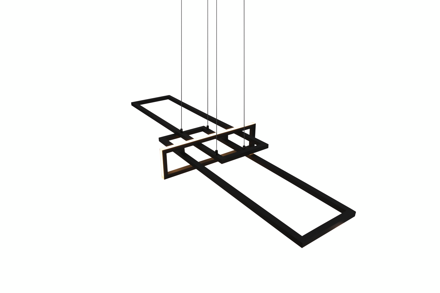 Riippuvalaisin TRIO Salinas led mattamusta