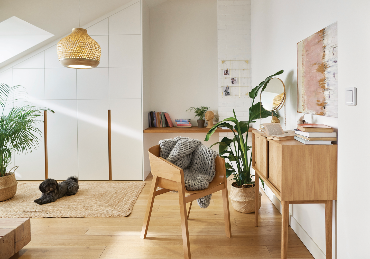 Wiser Exxact valonsäädin Schneider Electric näppäimillä Valkoinen