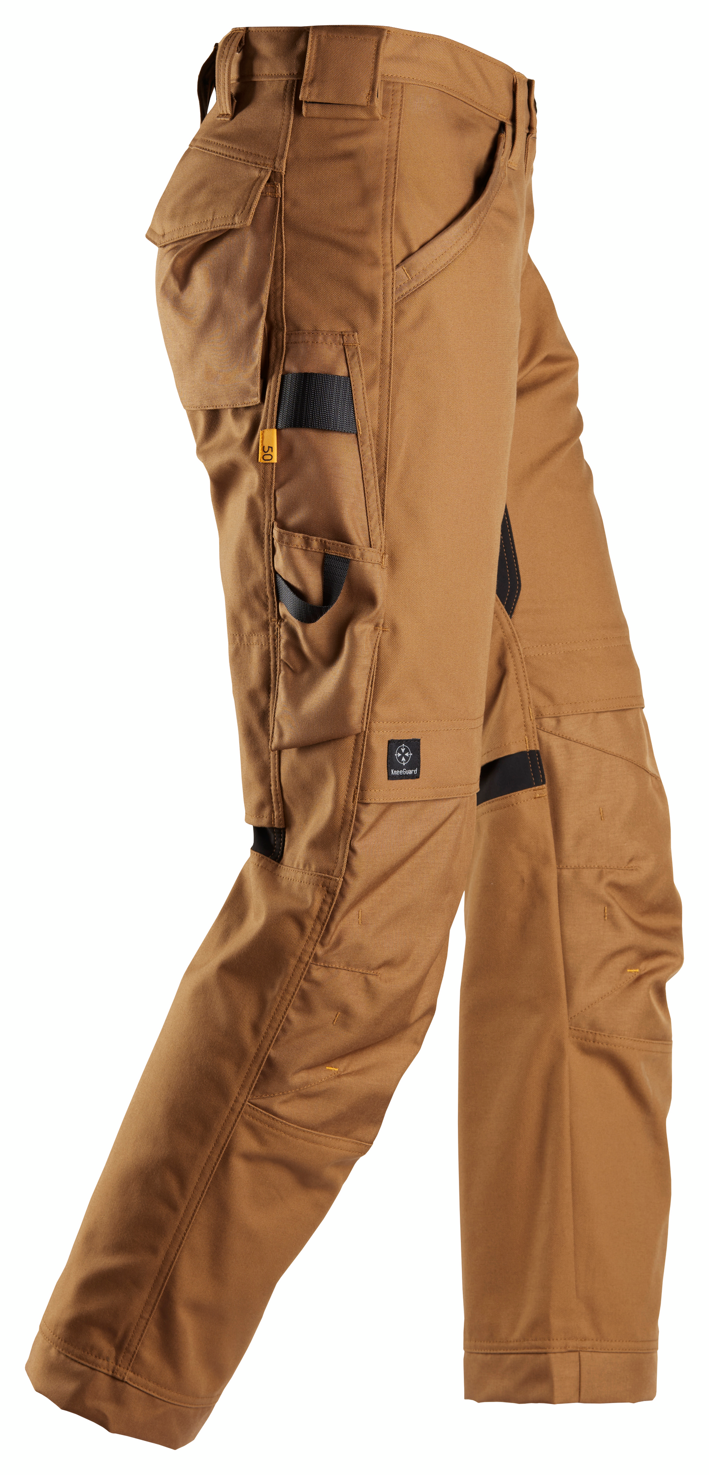 Housut Snickers Canvas+ Stretch 6324-1212 ruskea