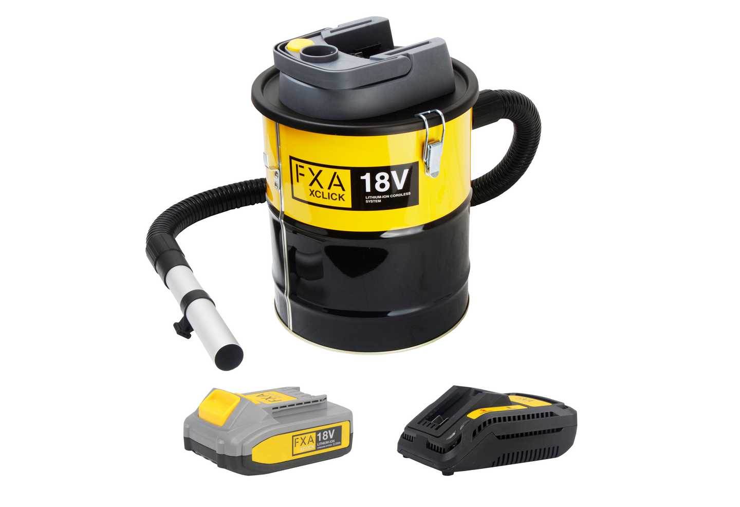 Akkutuhkaimurisetti FXA XCLICK 18V