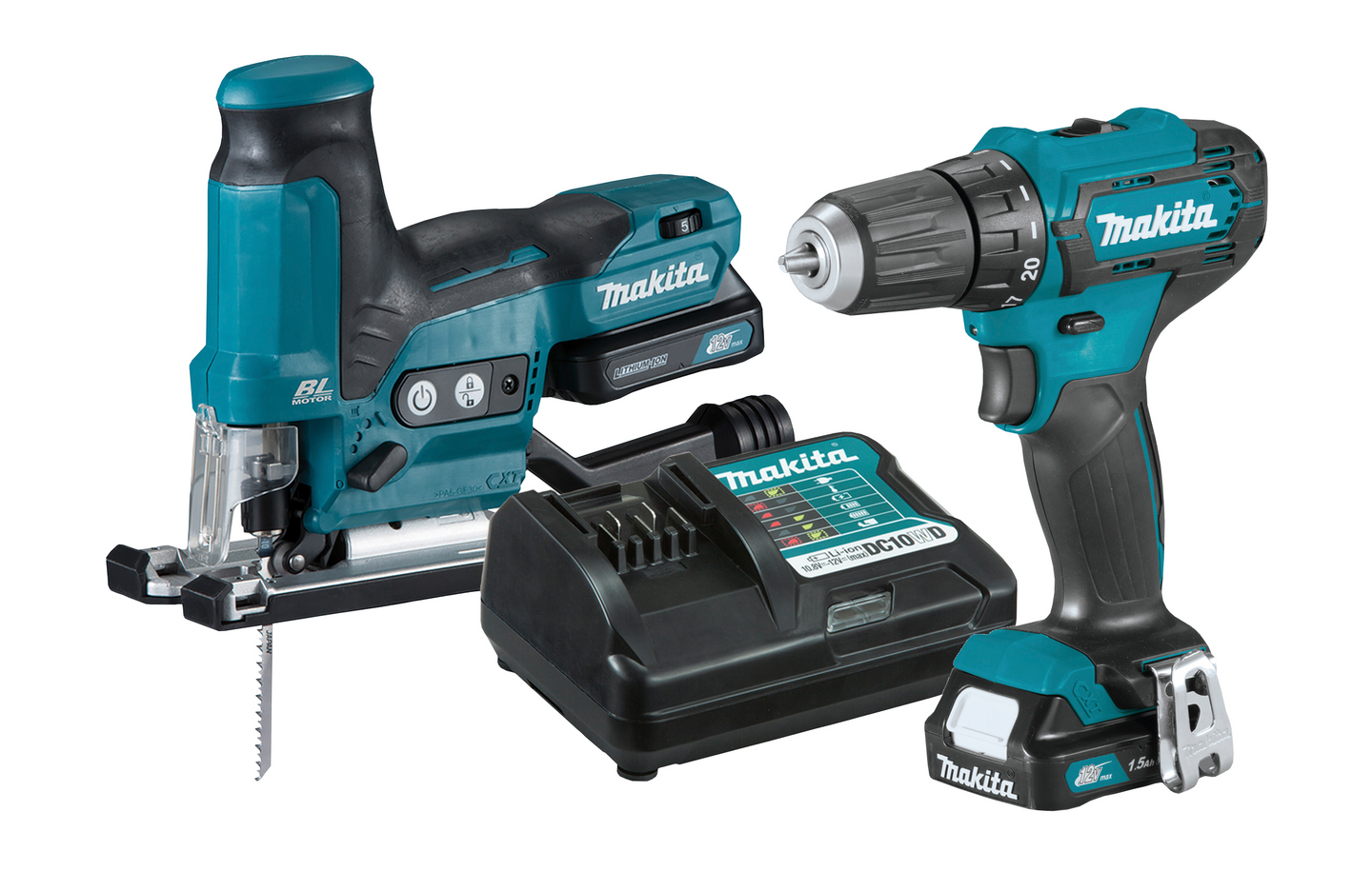 Akkukonesarja Makita CLX252 2x1,5Ah