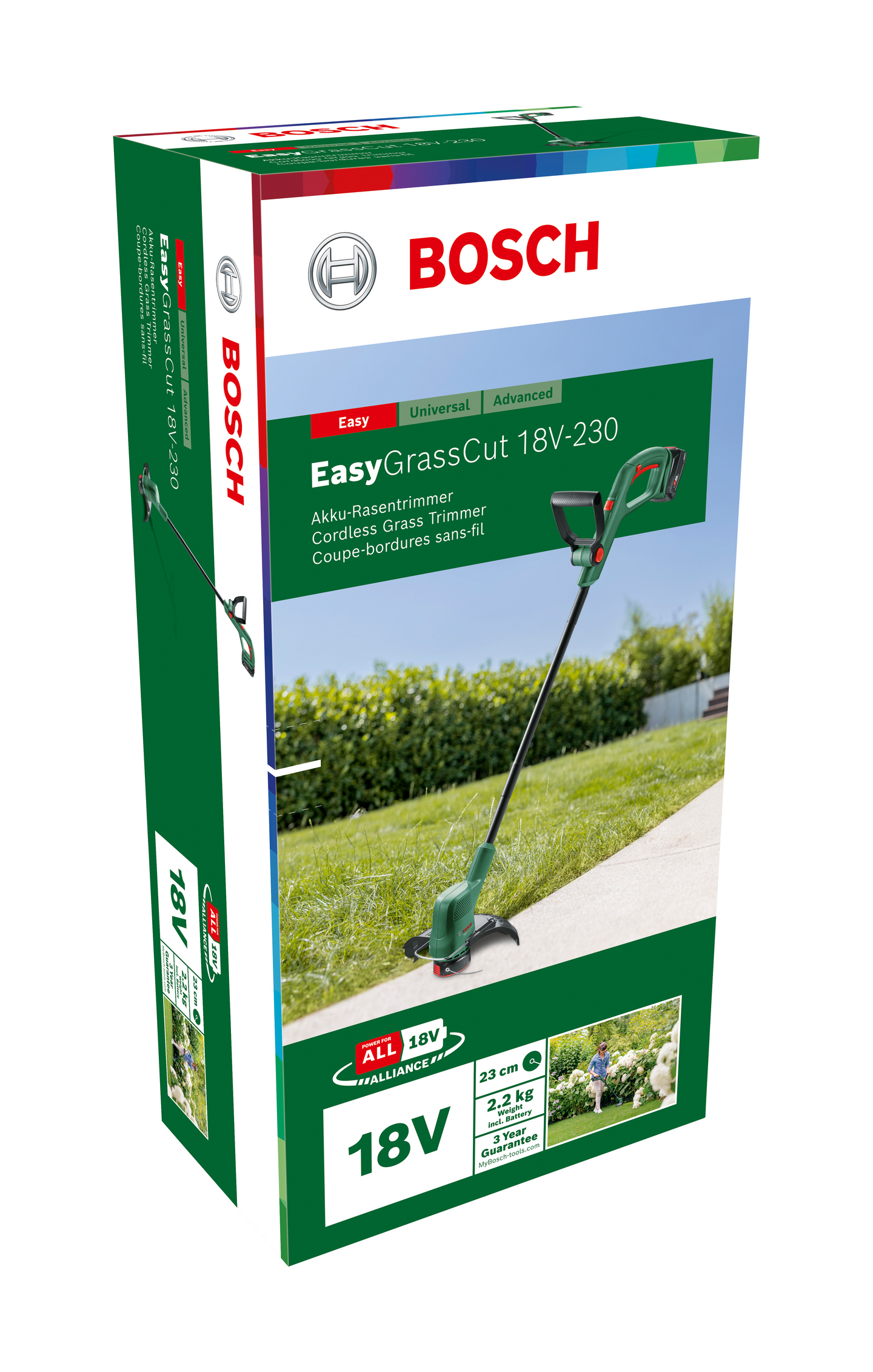 Akkutrimmeri Bosch EasyGrassCut 18V-230 1x2,0Ah