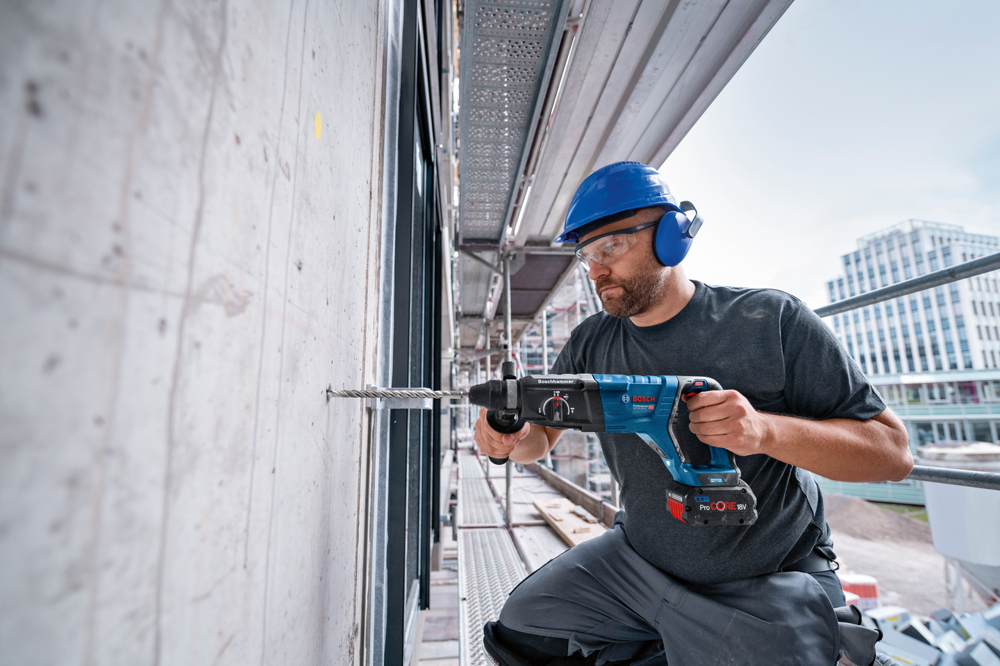 Akkuporavasara Bosch GBH 18V-28 DC Solo