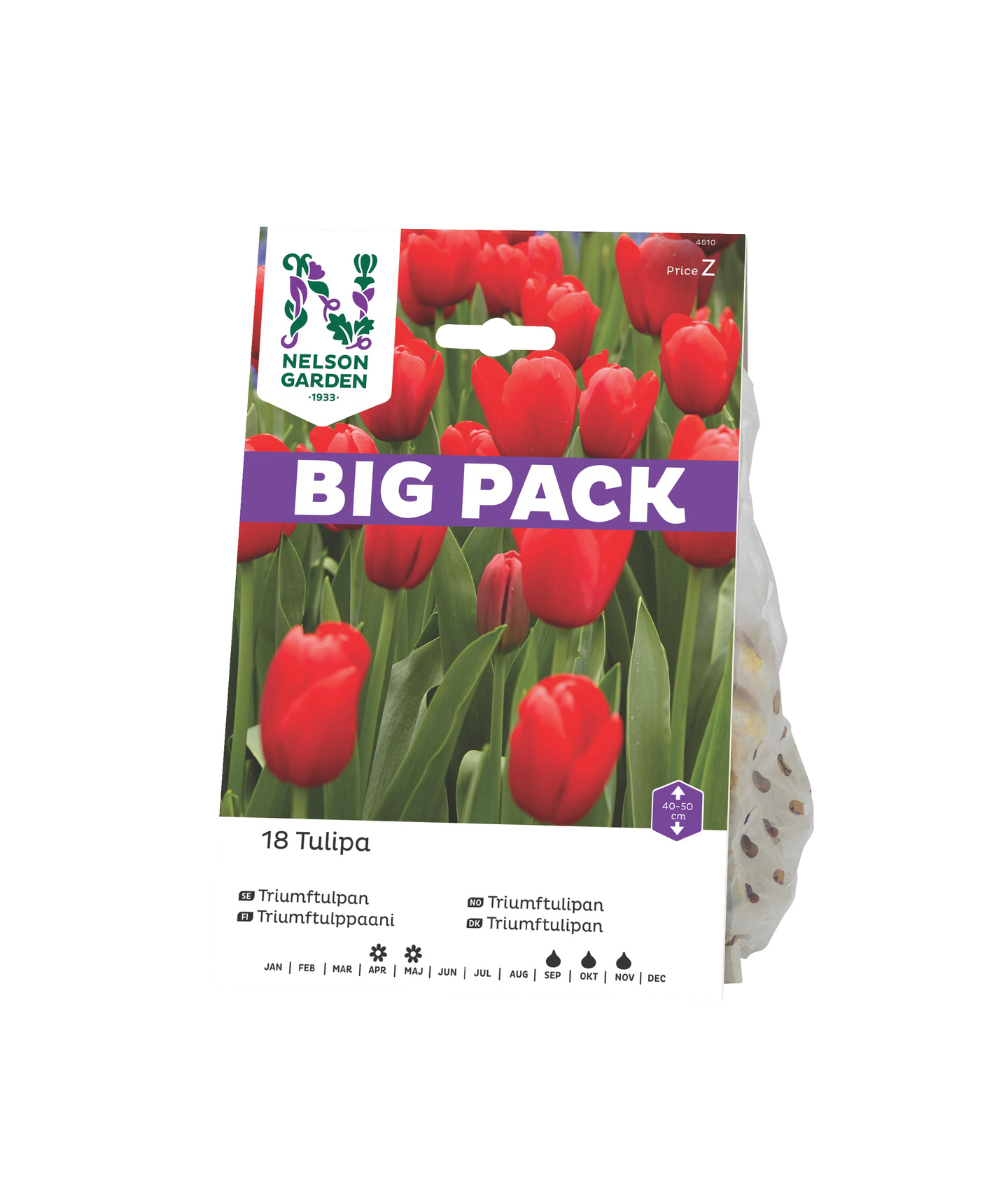 Tulppaani sipuli Nelson Garden Triumph punainen 18kpl