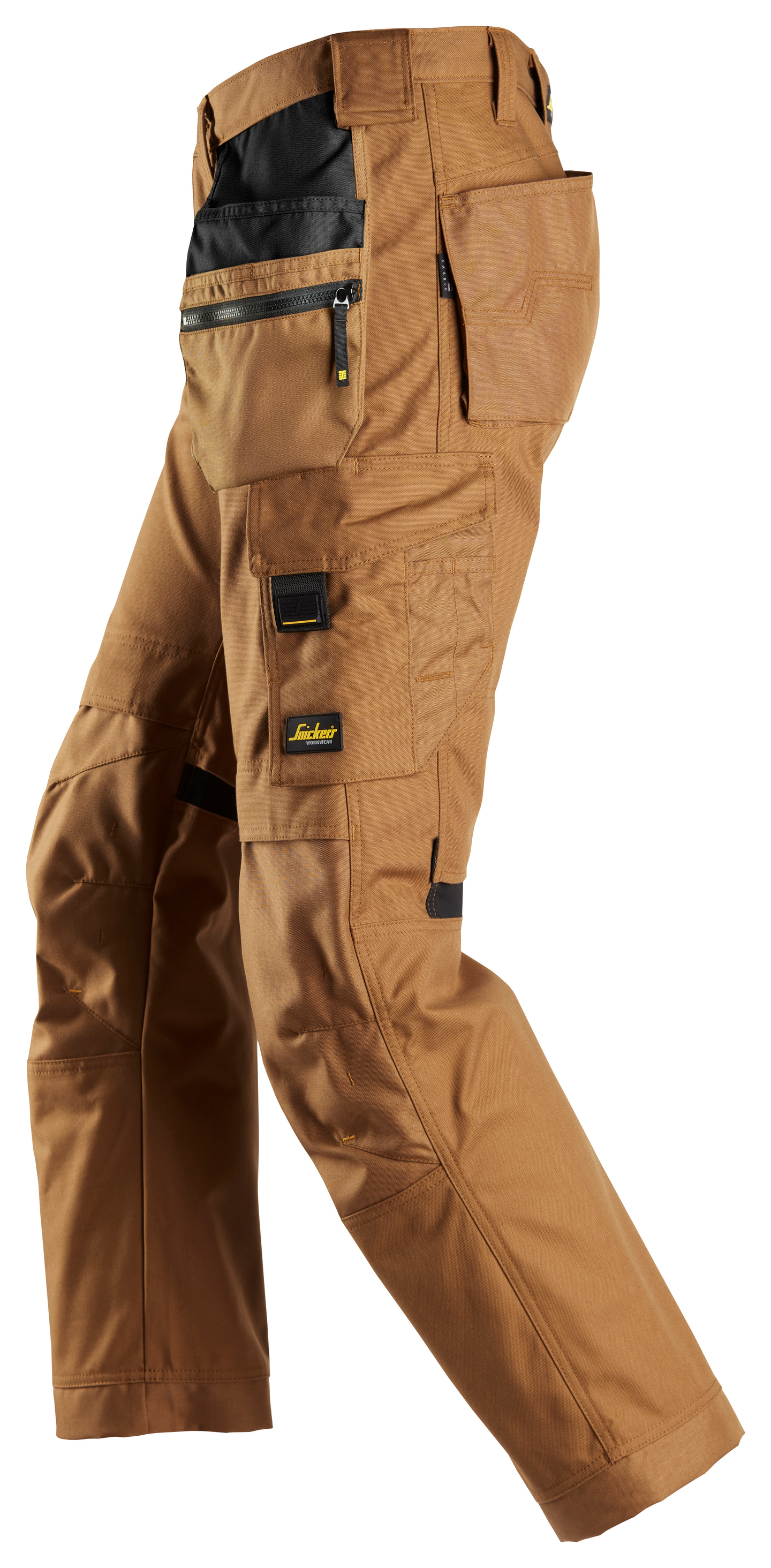 Housut Snickers Canvas+ Stretch 6224-1212 riipputaskut ruskea