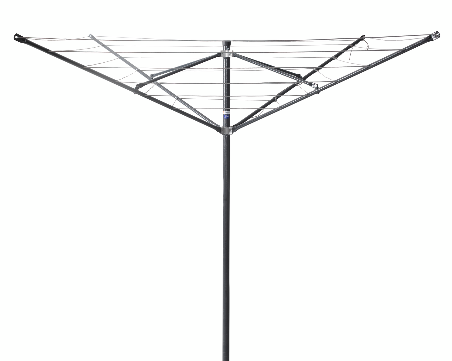 Pyykinkuivausteline Varax 124 4-sakarainen harmaa