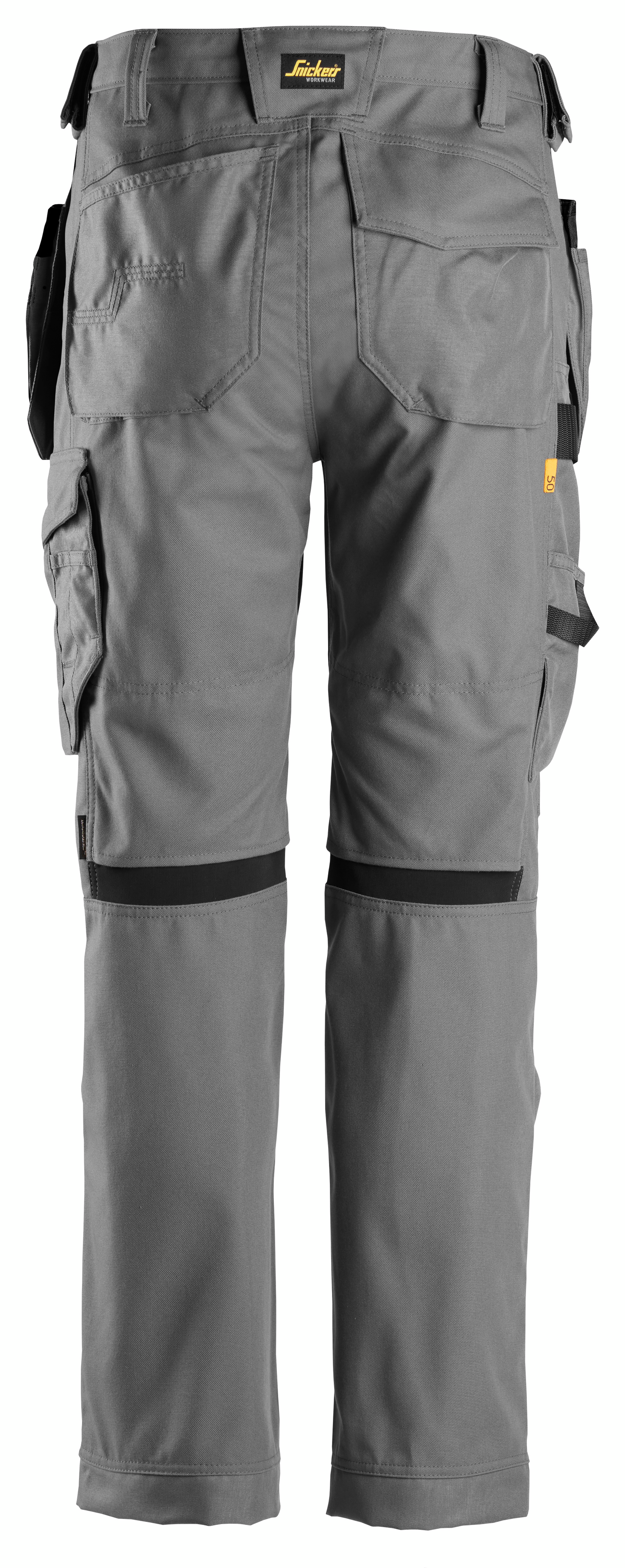 Housut Snickers Canvas+ Stretch 6224-1818 riipputaskut vaaleanharmaa