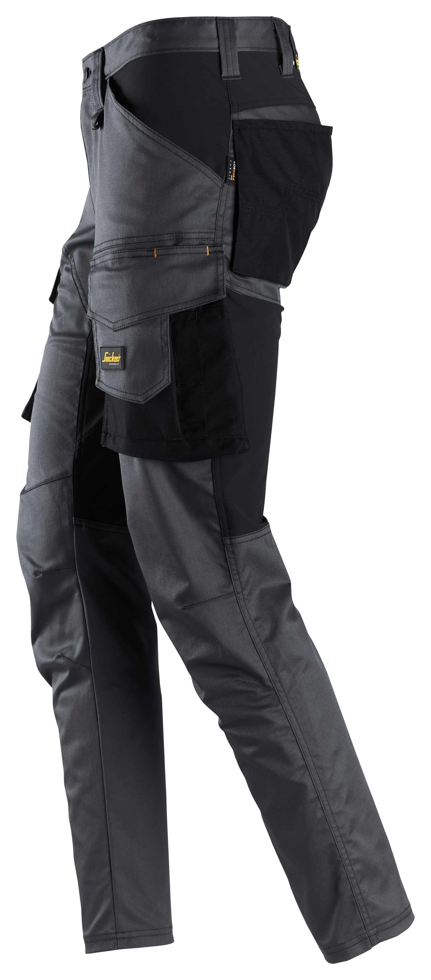 Housut Snickers 6803-5804 Stretch reisitaskut tummanharmaa-musta koko 48