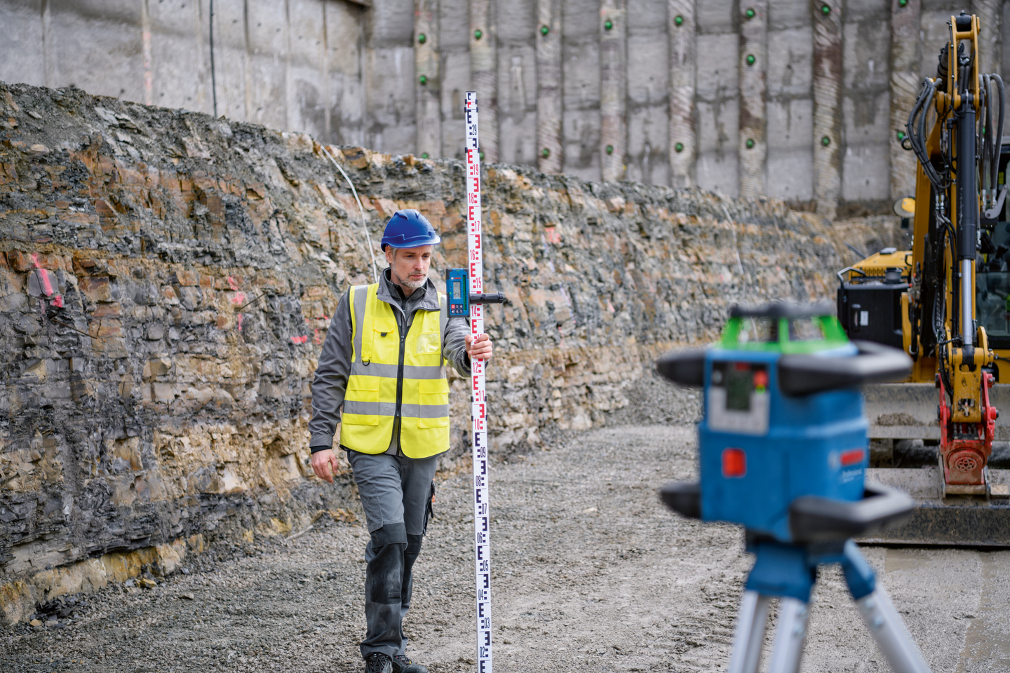 Pyörivä laser Bosch GRL 650 CHVG vihreä