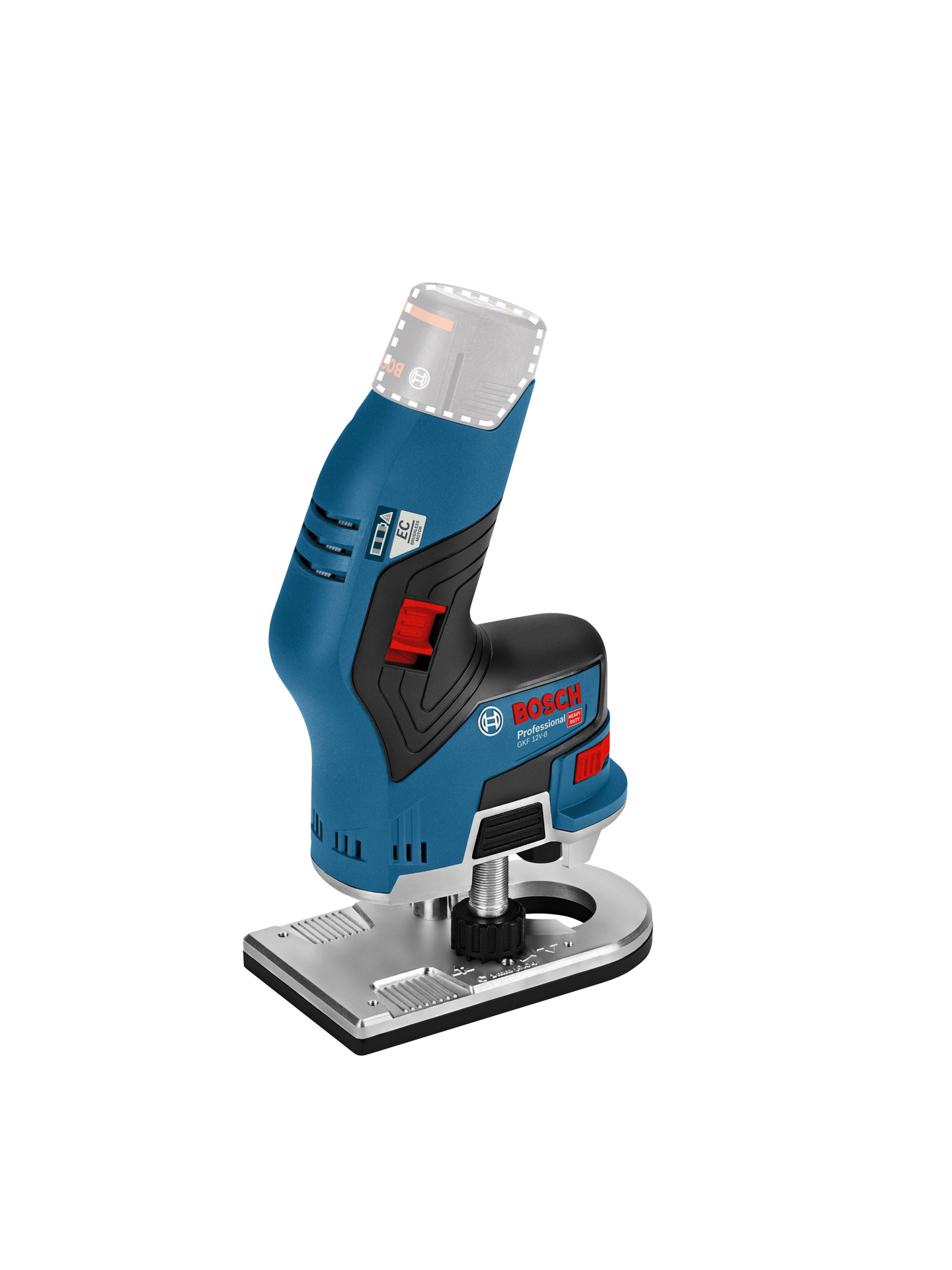 Akkureunajyrsin Bosch GKF 12V-8 Solo