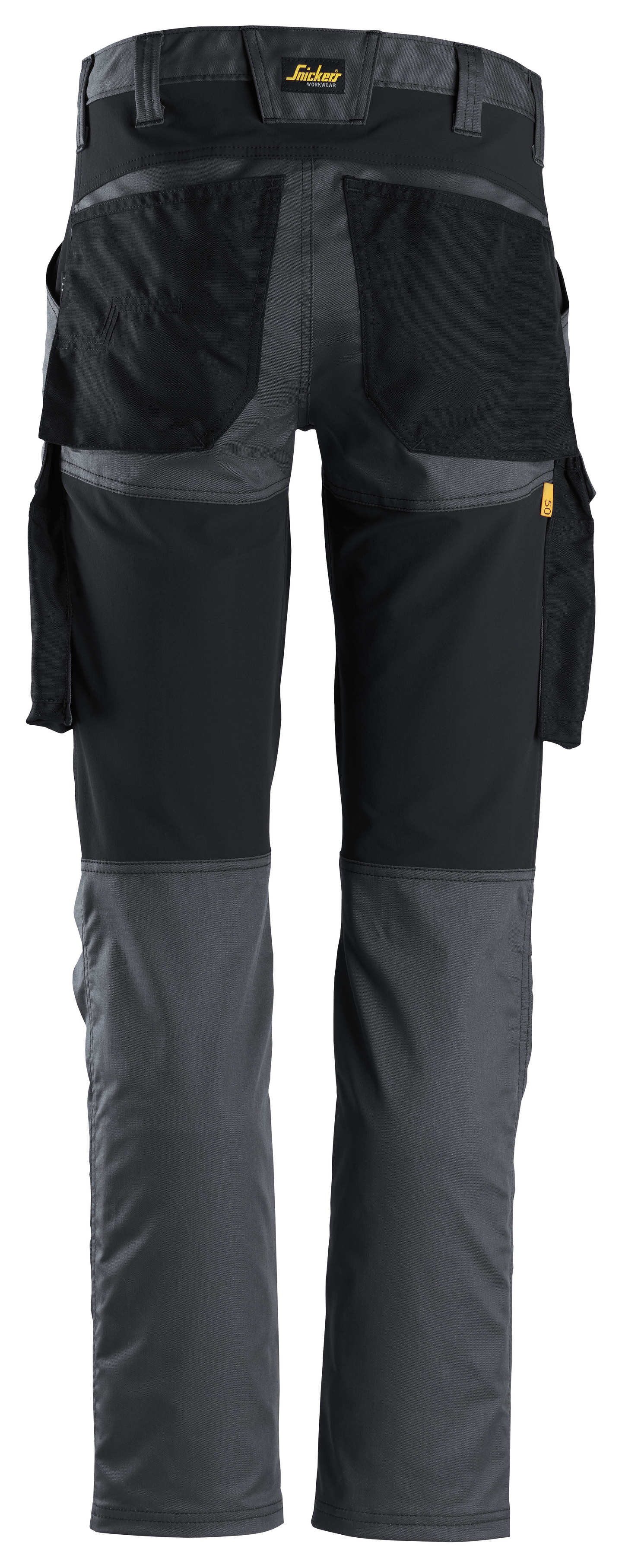 Housut Snickers 6803-5804 Stretch reisitaskut tummanharmaa-musta koko 56