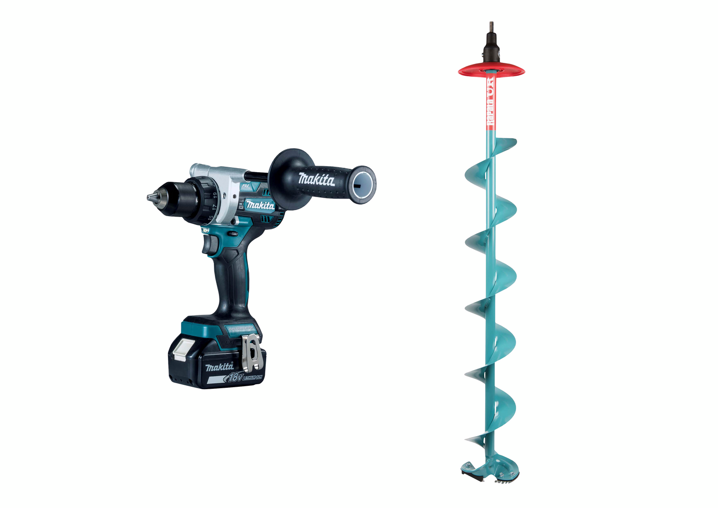 Jääkairapaketti Makita DDF486RTJ 2x5,0Ah + P-81072