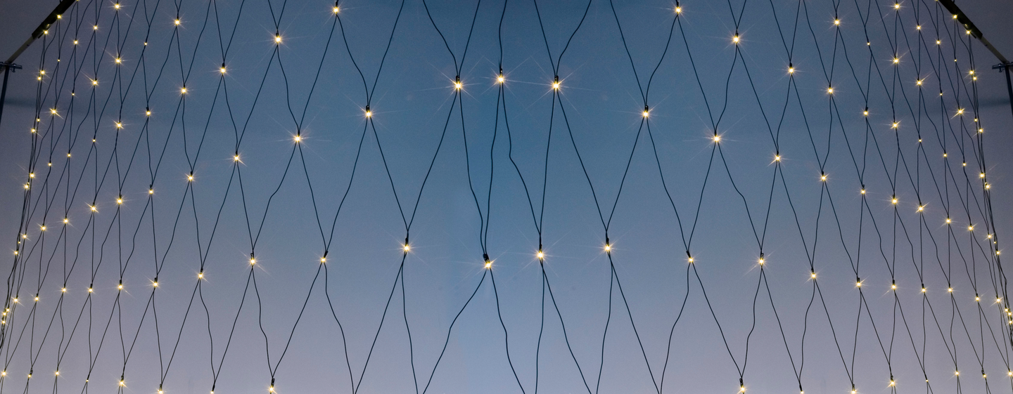 Valoverkko Airam ulos/sisälle led valkoinen 3x3m