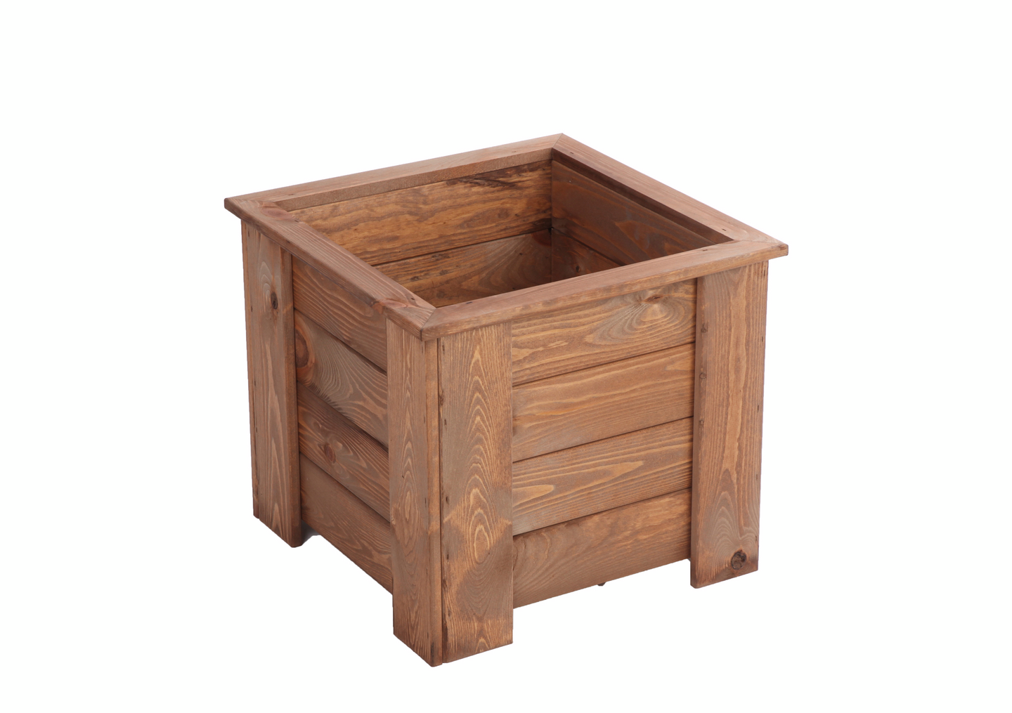 Kukkalaatikko Miljöökoriste 43x49x49cm nelikulmainen luonnonruskea