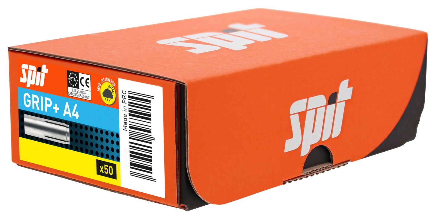 Lyöntiankkuri SPIT GRIP+ A4 M8x30mm haponkestävä 100kpl