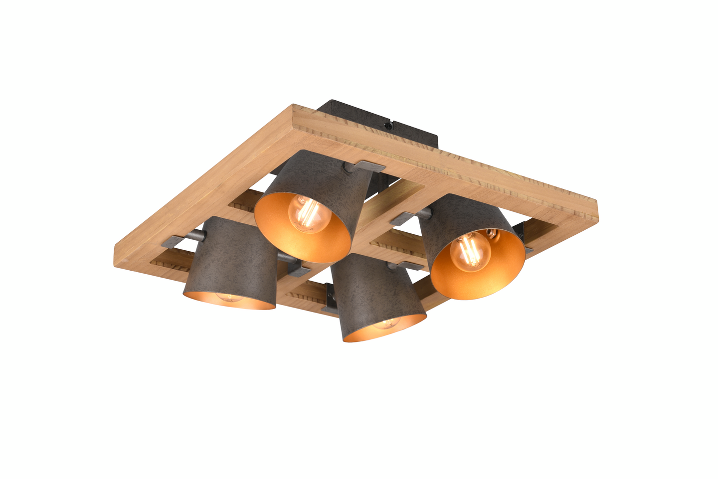 Kattovalaisin TRIO Bell E14 4-os antiikkiteräs