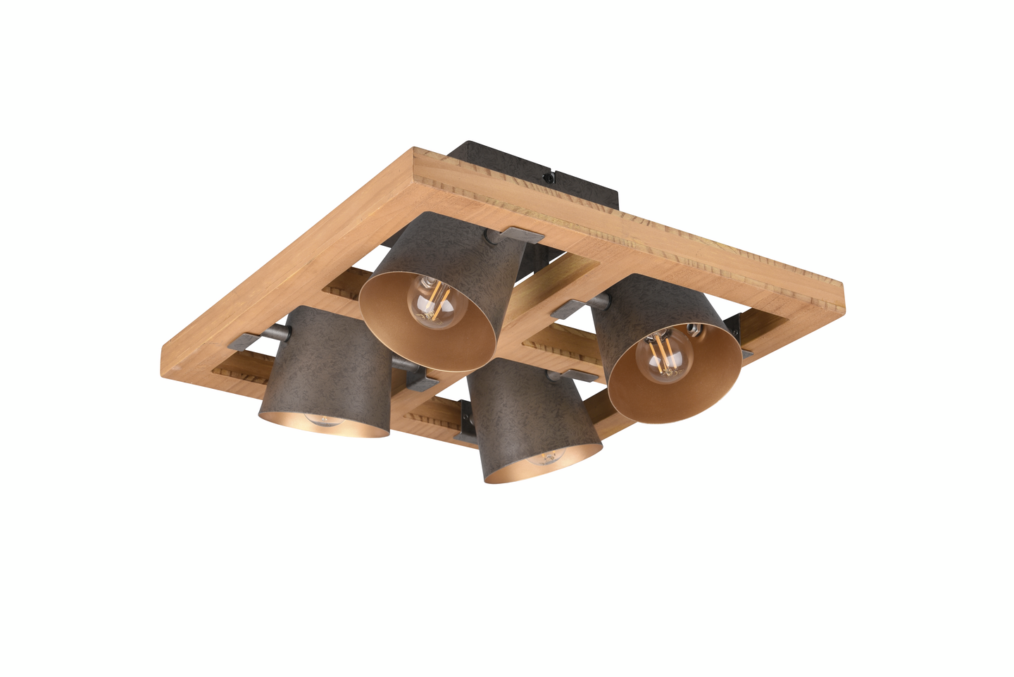 Kattovalaisin TRIO Bell E14 4-os antiikkiteräs