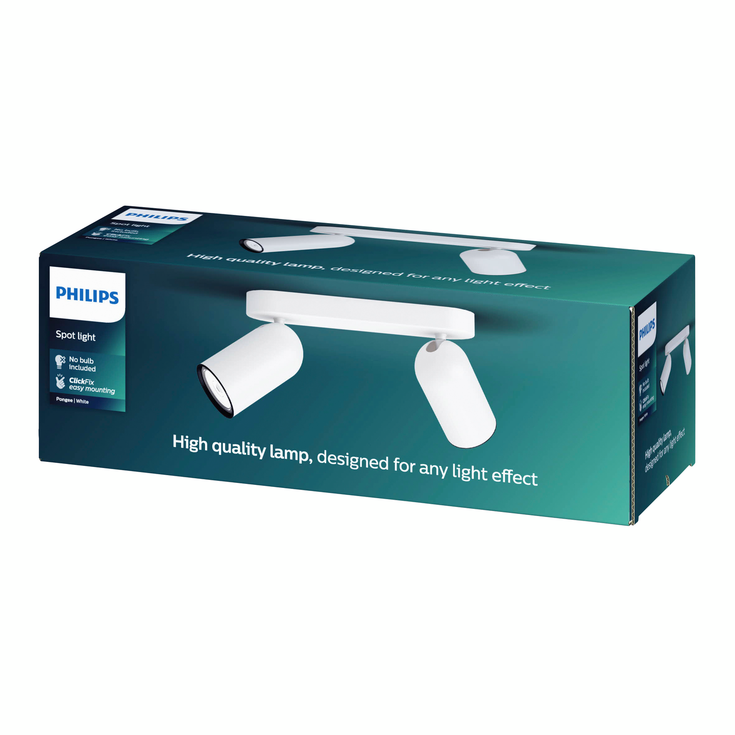 Kohdevalaisin Philips Pongee valkoinen 2x