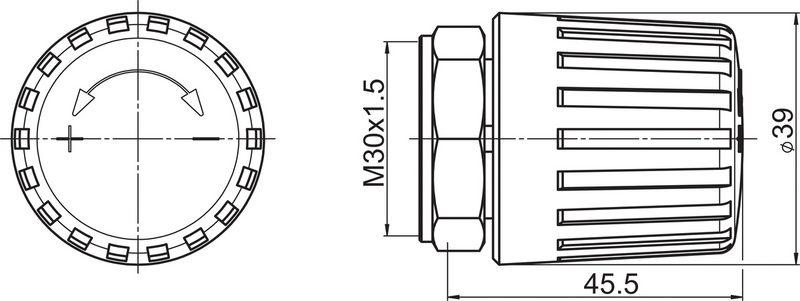Käsikahva Oras Stabila Pro muovi 443006