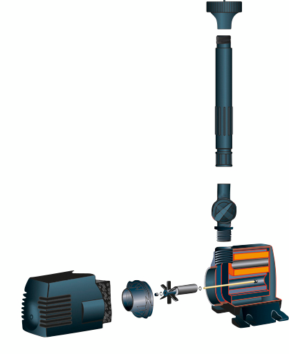 Suihkulähdepumppu Xtra 1000 + valo Aqualight