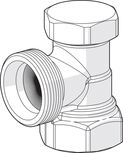 Paluuventtiili Oras kulma 1/2 443615