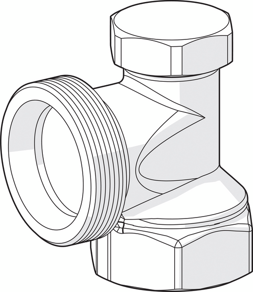 Paluuventtiili Oras kulma 3/4 443620
