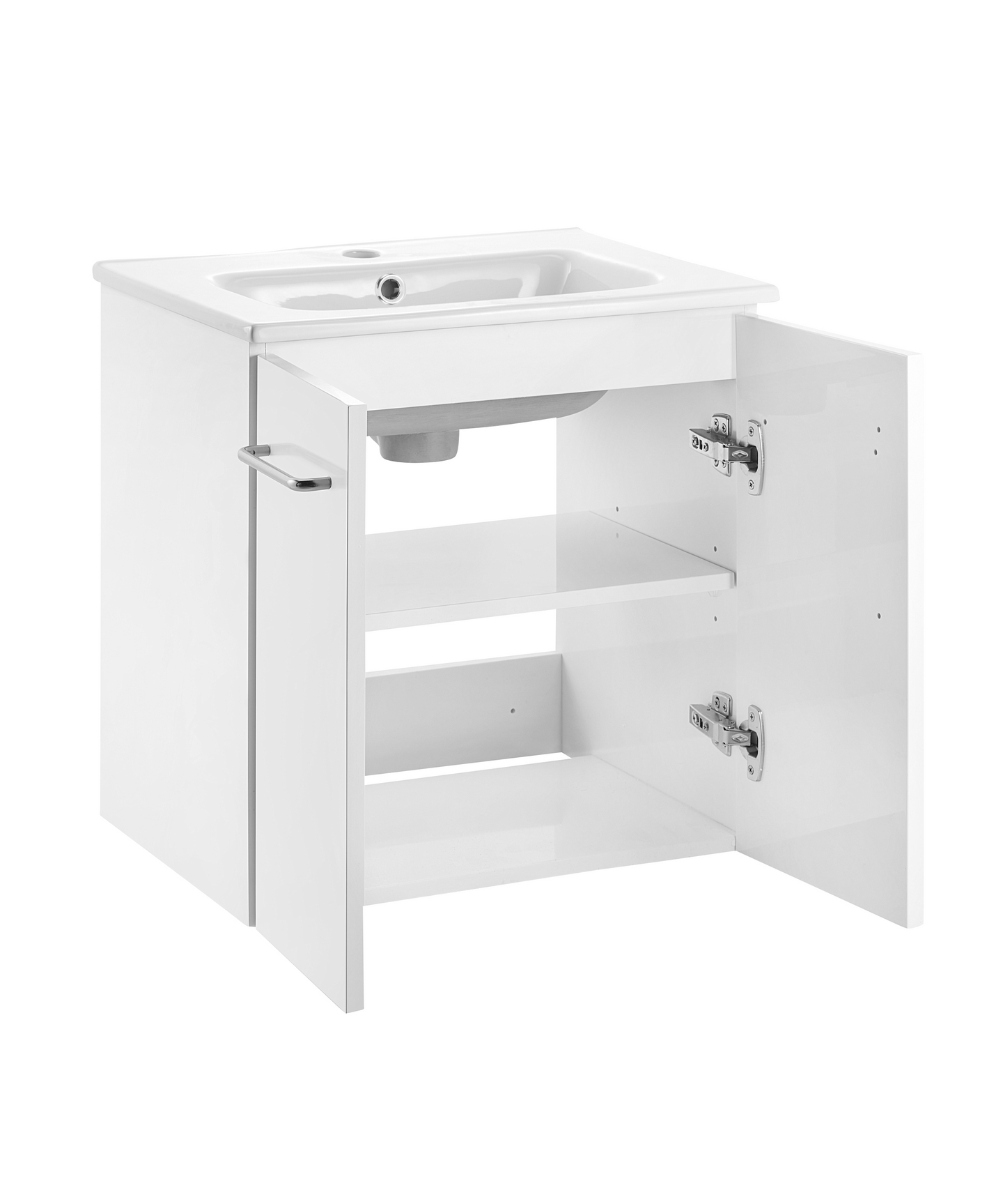 PVC-allaskaappi ovilla valkoinen 50x39x50cm