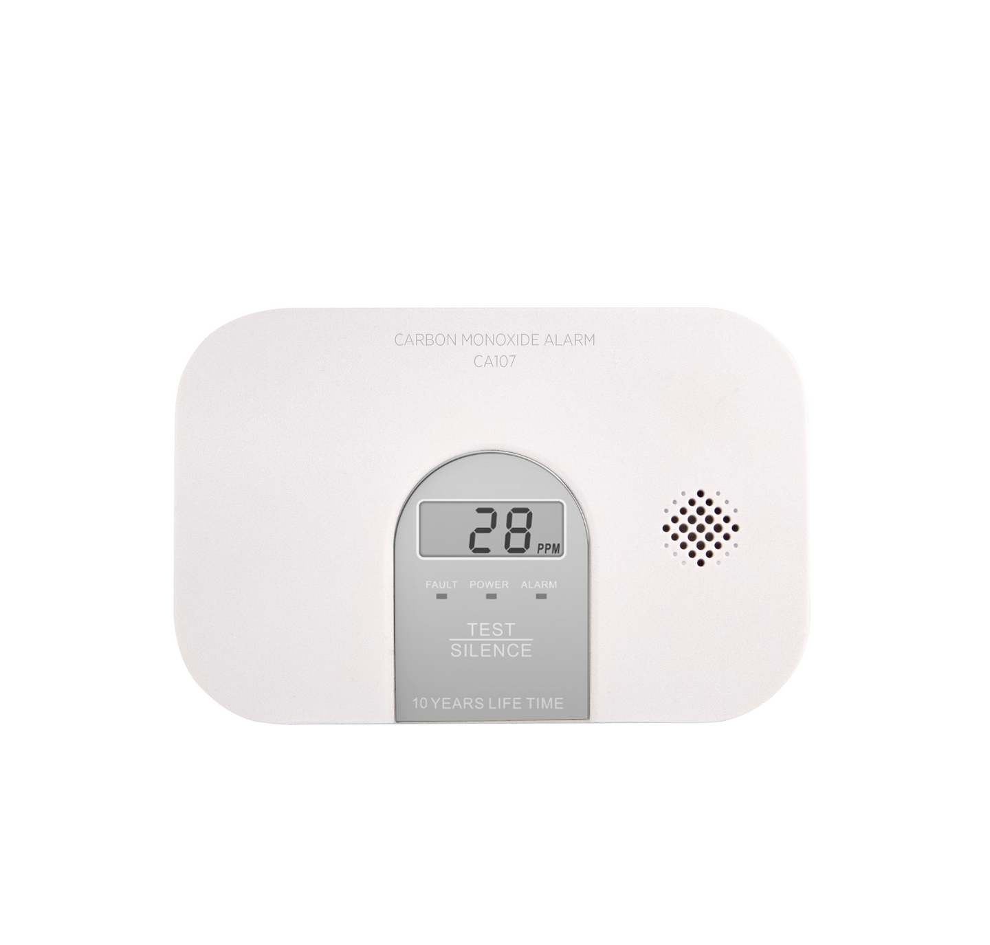 Häkävaroitin Housegard CA107 LCD-näytöllä ja paristoilla