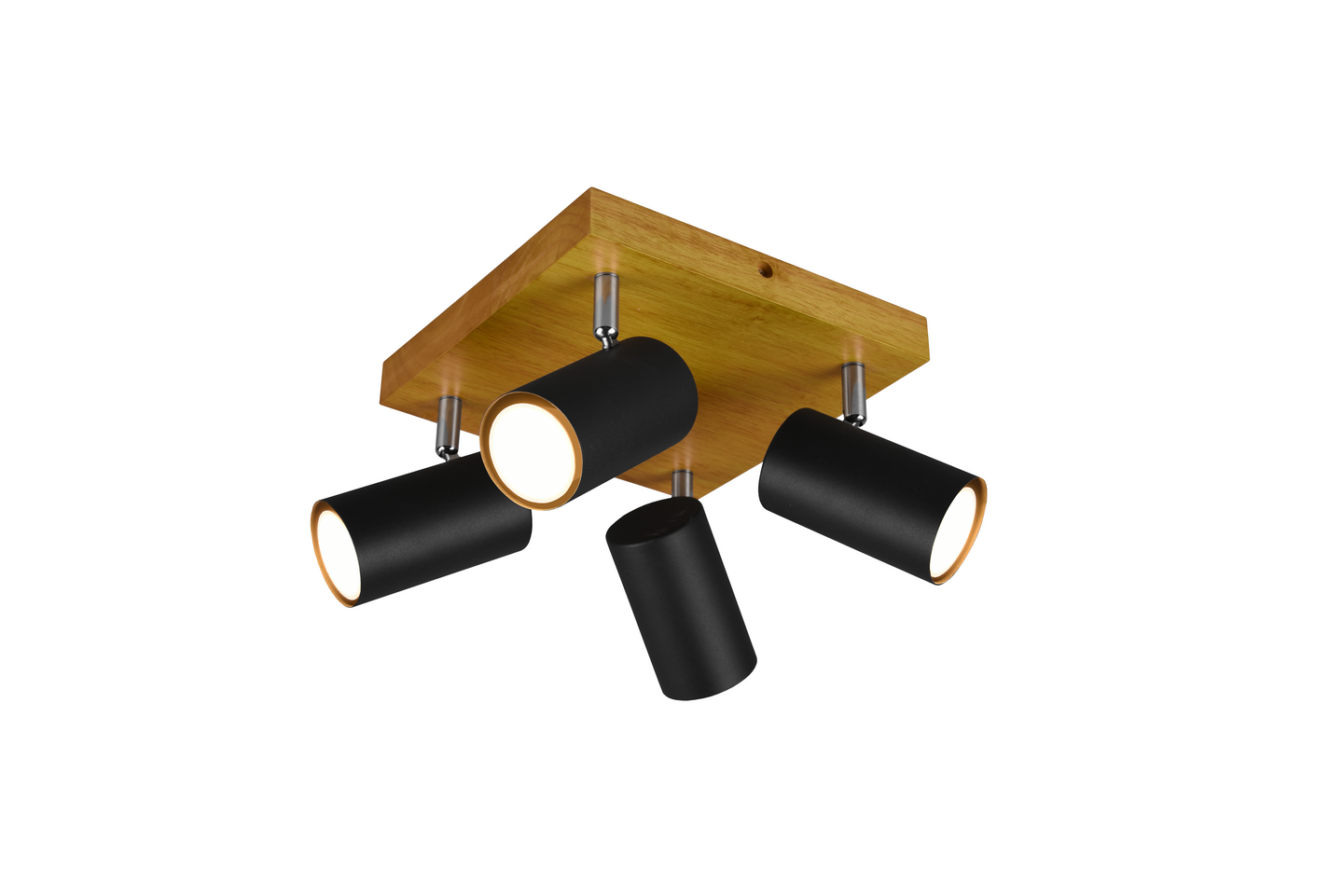 Spotti TRIO Marley GU10 4-os mattamusta/puu