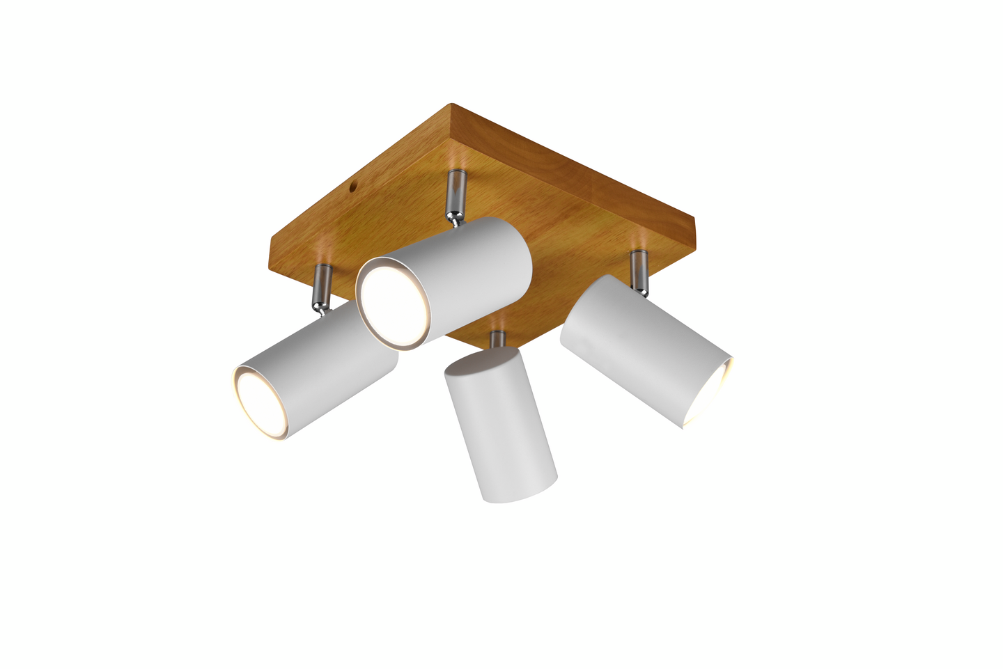 Spotti TRIO Marley GU10 4-os mattavalkoinen/puu