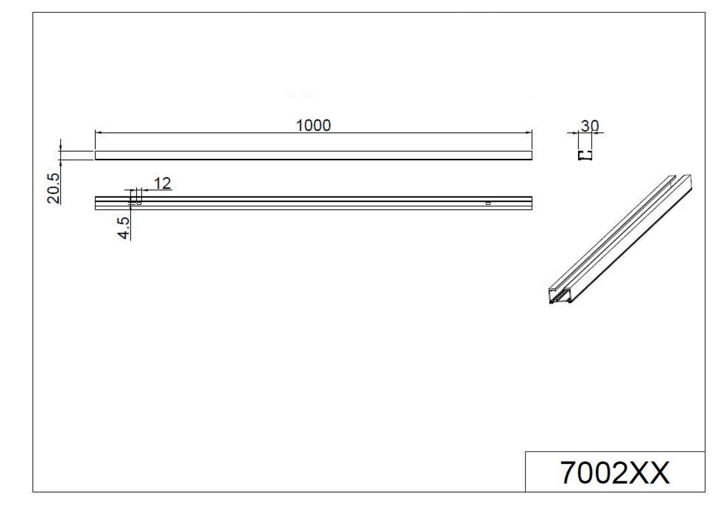 Kisko TRIO Duoline 100cm mattamusta