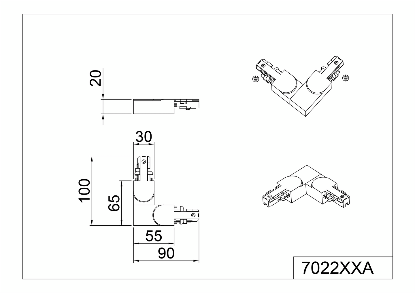 L-liitin A Trio Duoline mattamusta