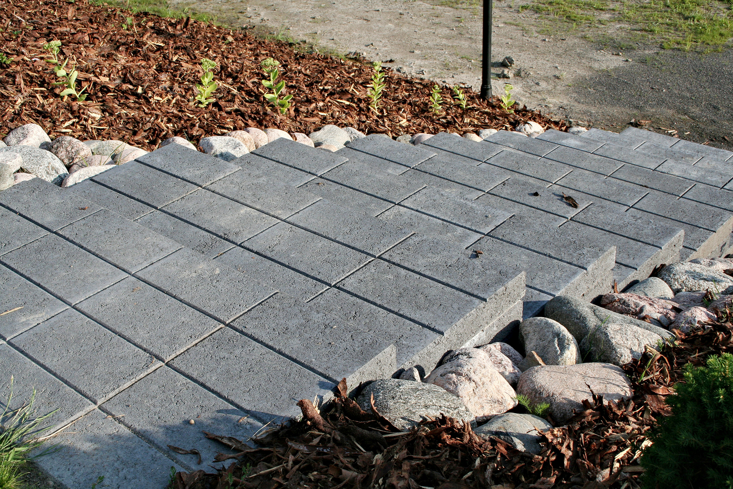 Porraslaatta HB 600x300x65mm harmaa