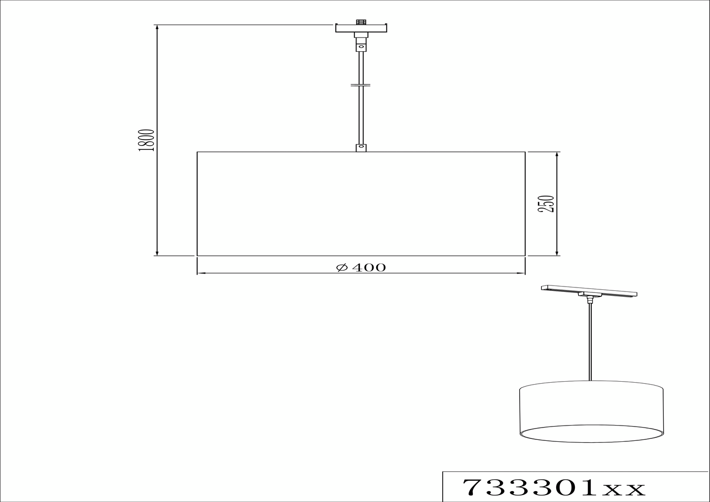 Riippuvalaisin TRIO Duoline Ho E27 harmaa