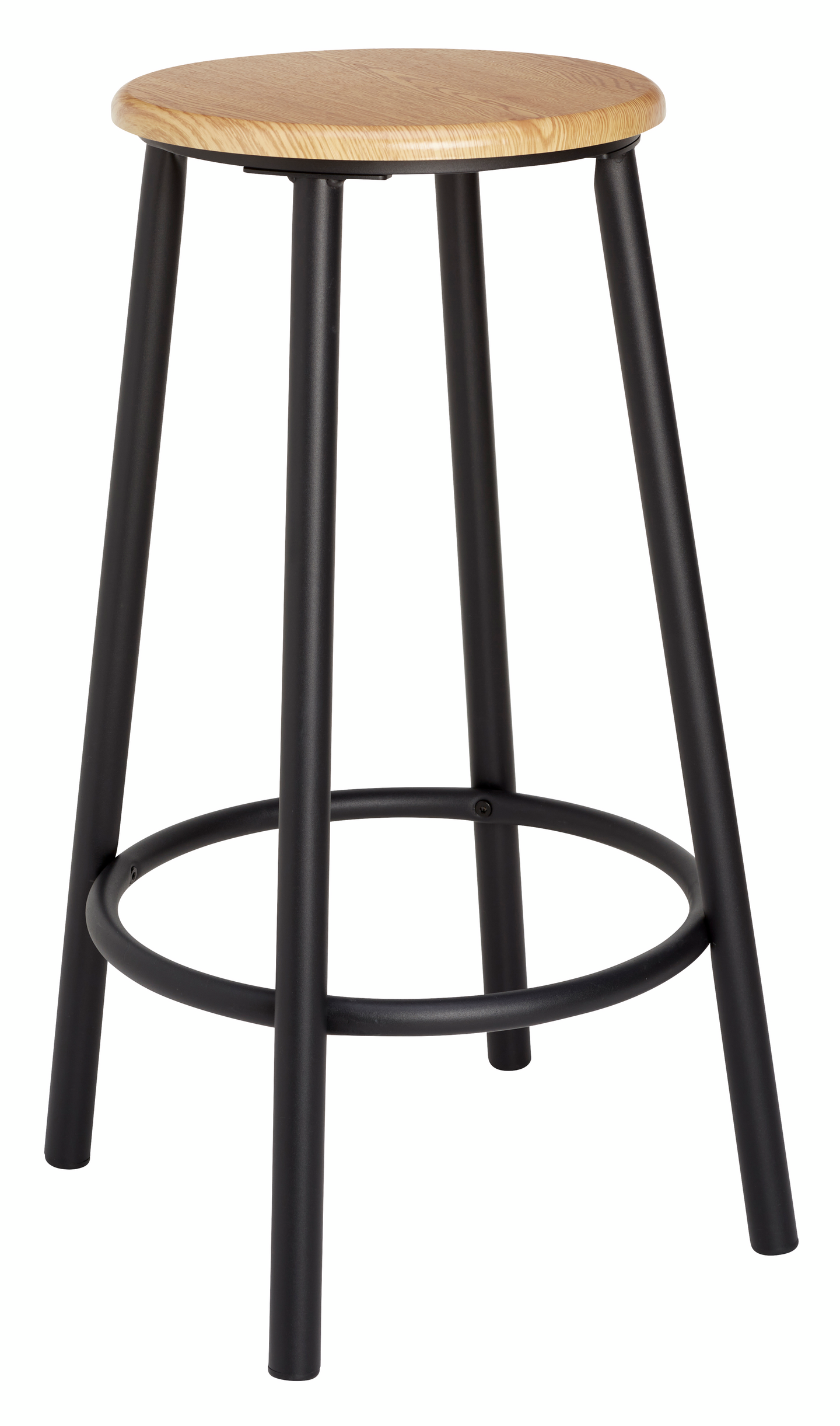 Black patterned stool