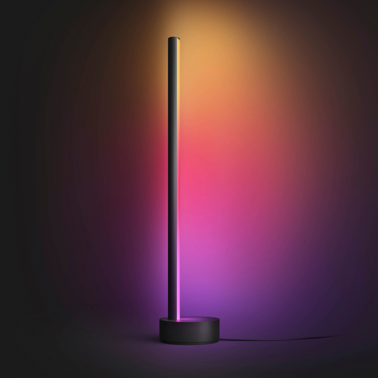 Pöytävalaisin Philips Hue Signe Gradient musta