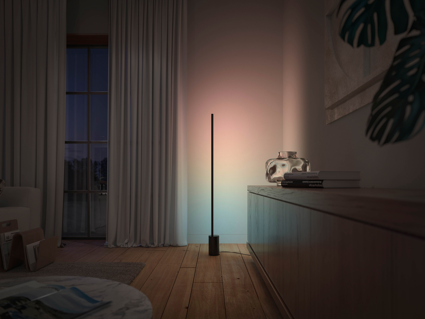 Lattiavalaisin Philips Hue Signe Gradient musta