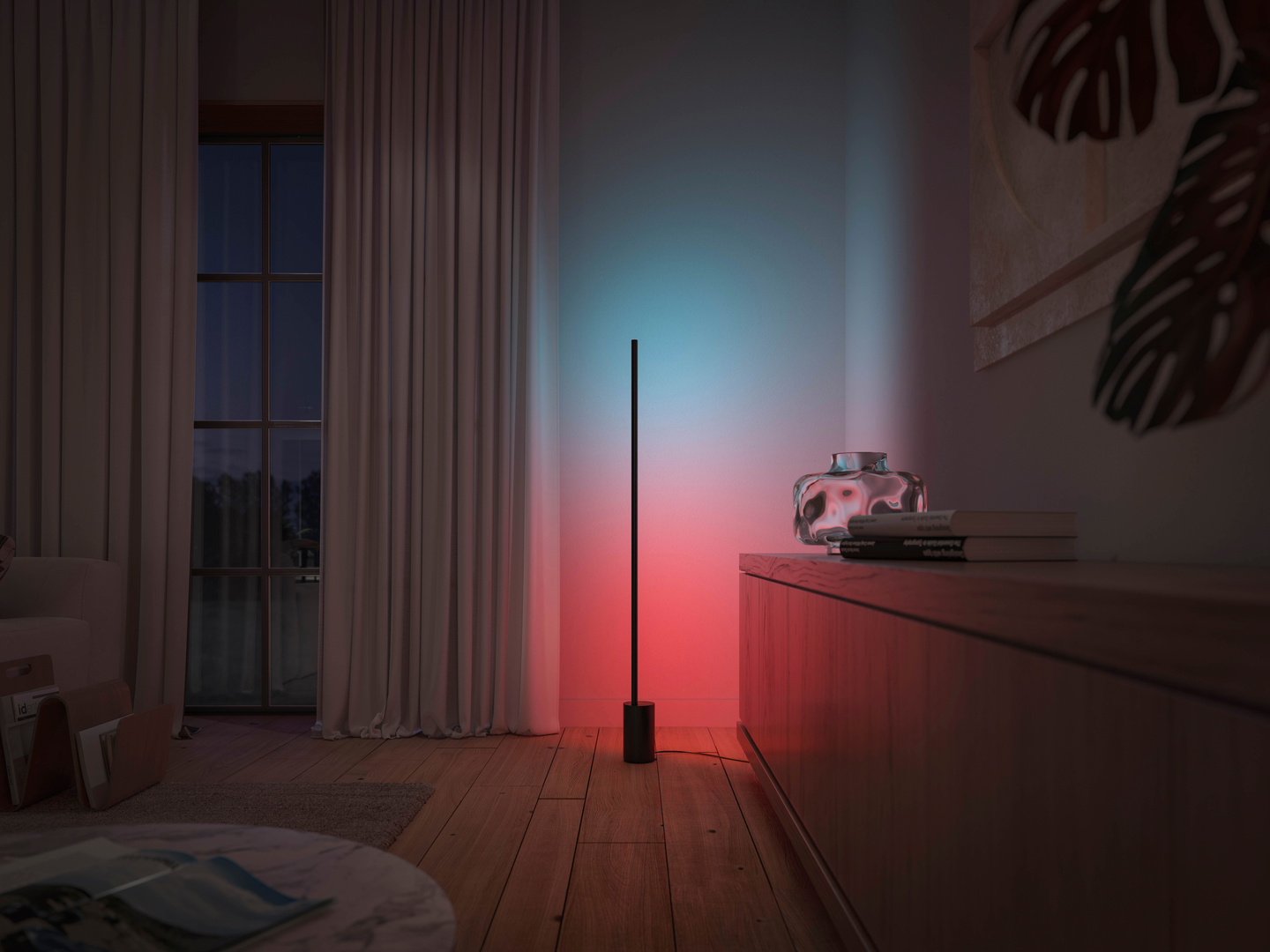 Lattiavalaisin Philips Hue Signe Gradient musta