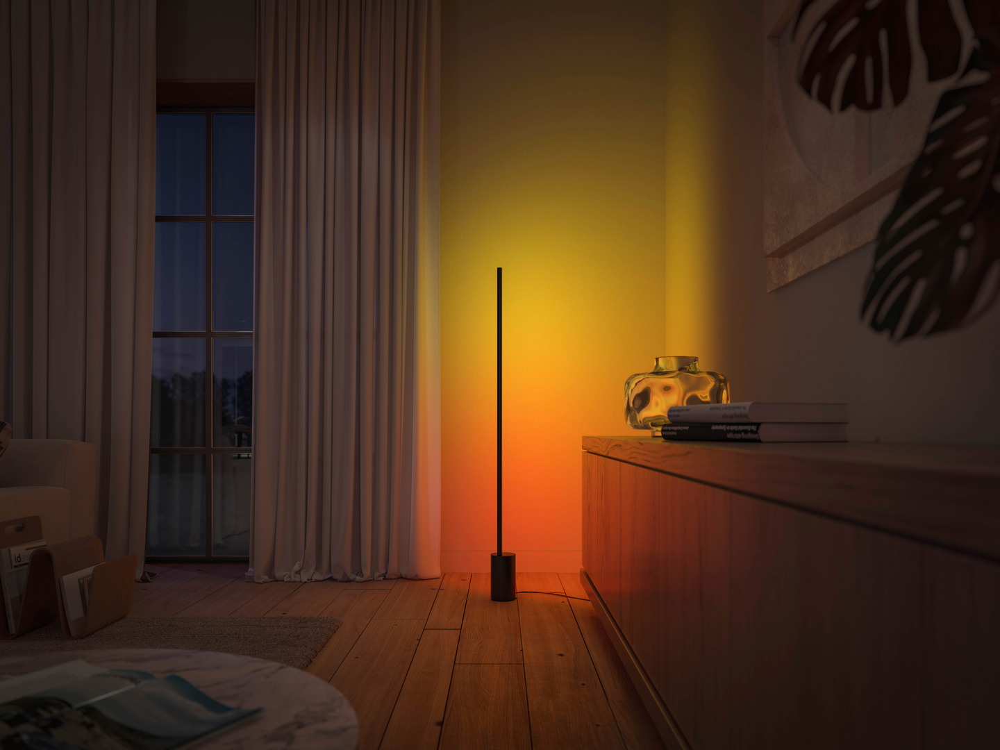 Lattiavalaisin Philips Hue Signe Gradient musta