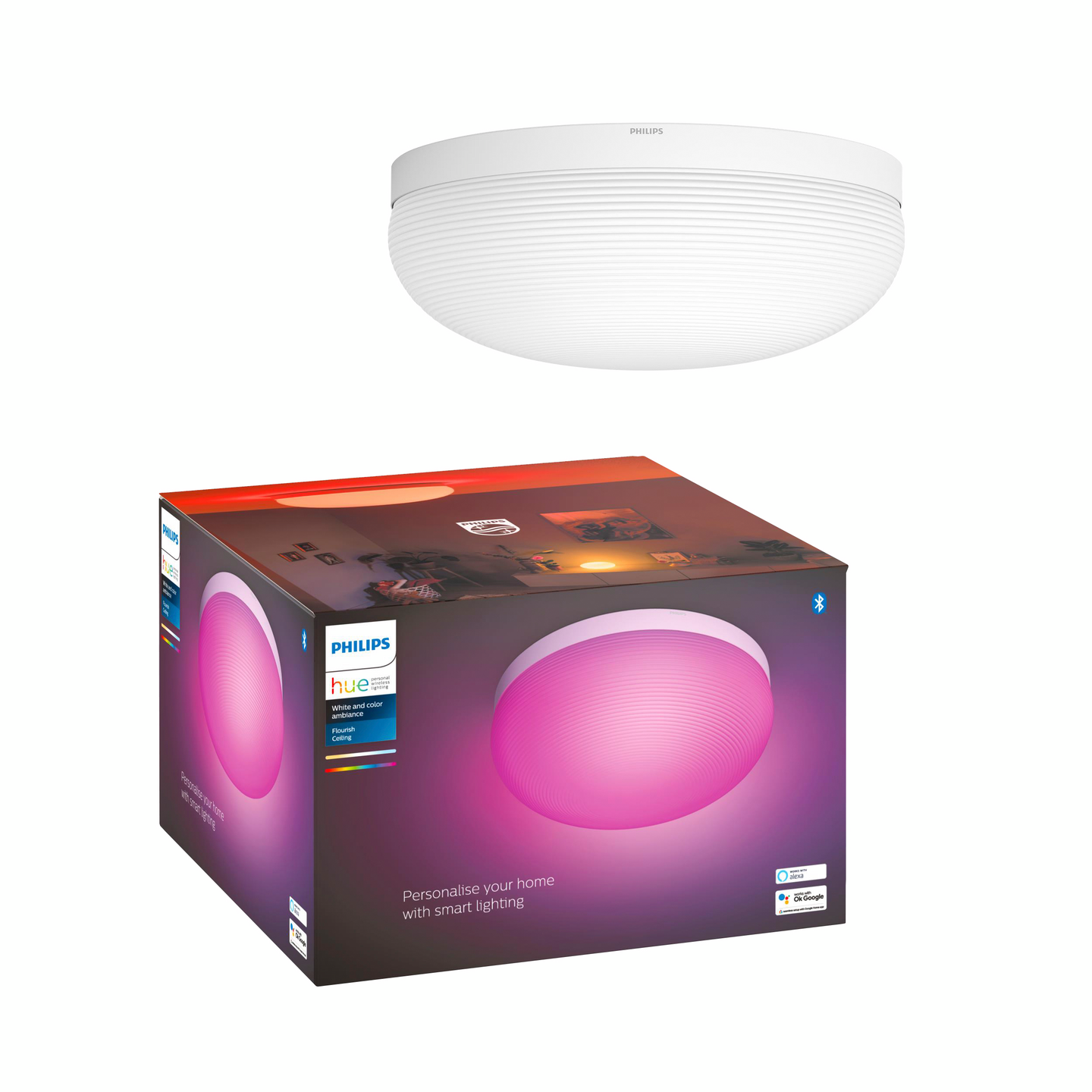 Kattovalaisin Philips Hue Flourish valkoinen 32W 24V