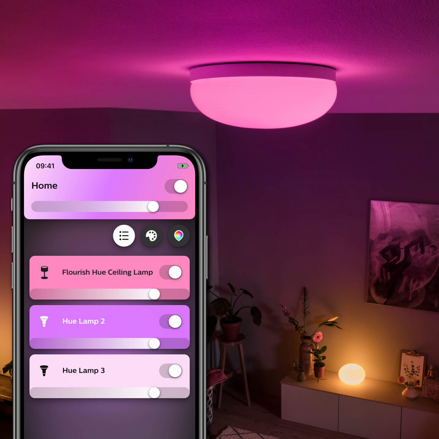 Kattovalaisin Philips Hue Flourish valkoinen 32W 24V