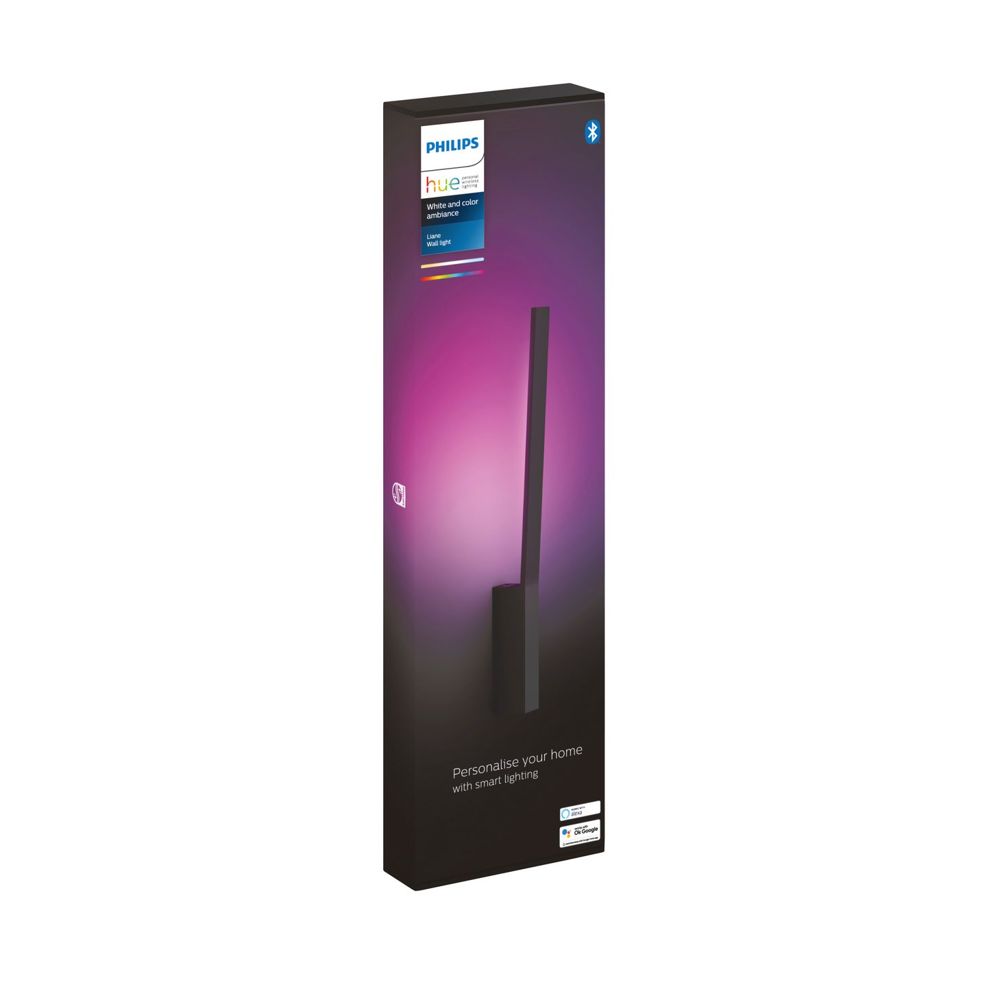 Seinävalaisin Philips Hue Liane musta 12W 24V