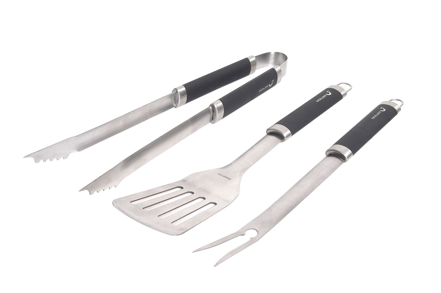 Grillausvälinesarja FXA 3 osaa Softgripkahva