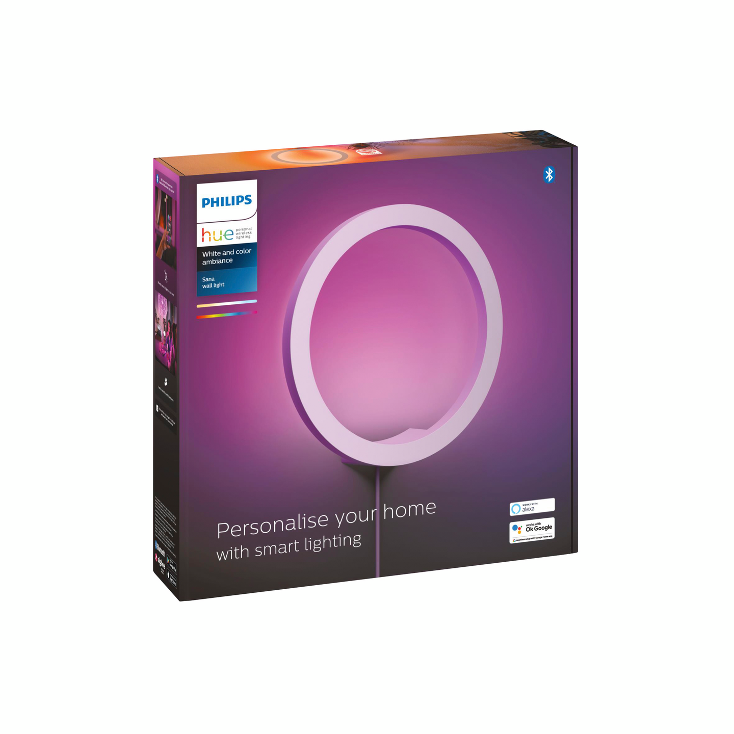 Seinävalaisin Philips Hue Sana valkoinen 20W 24V