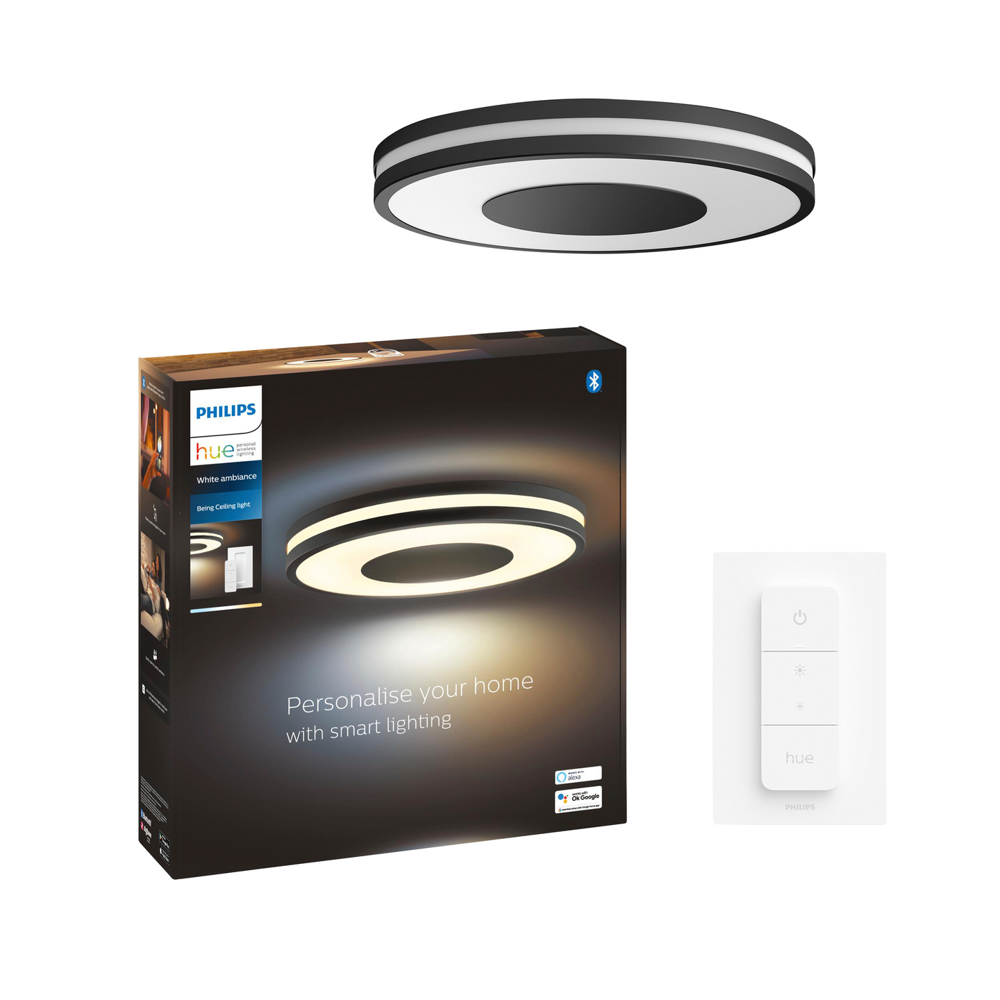 Kattovalaisin Philips Hue Being musta