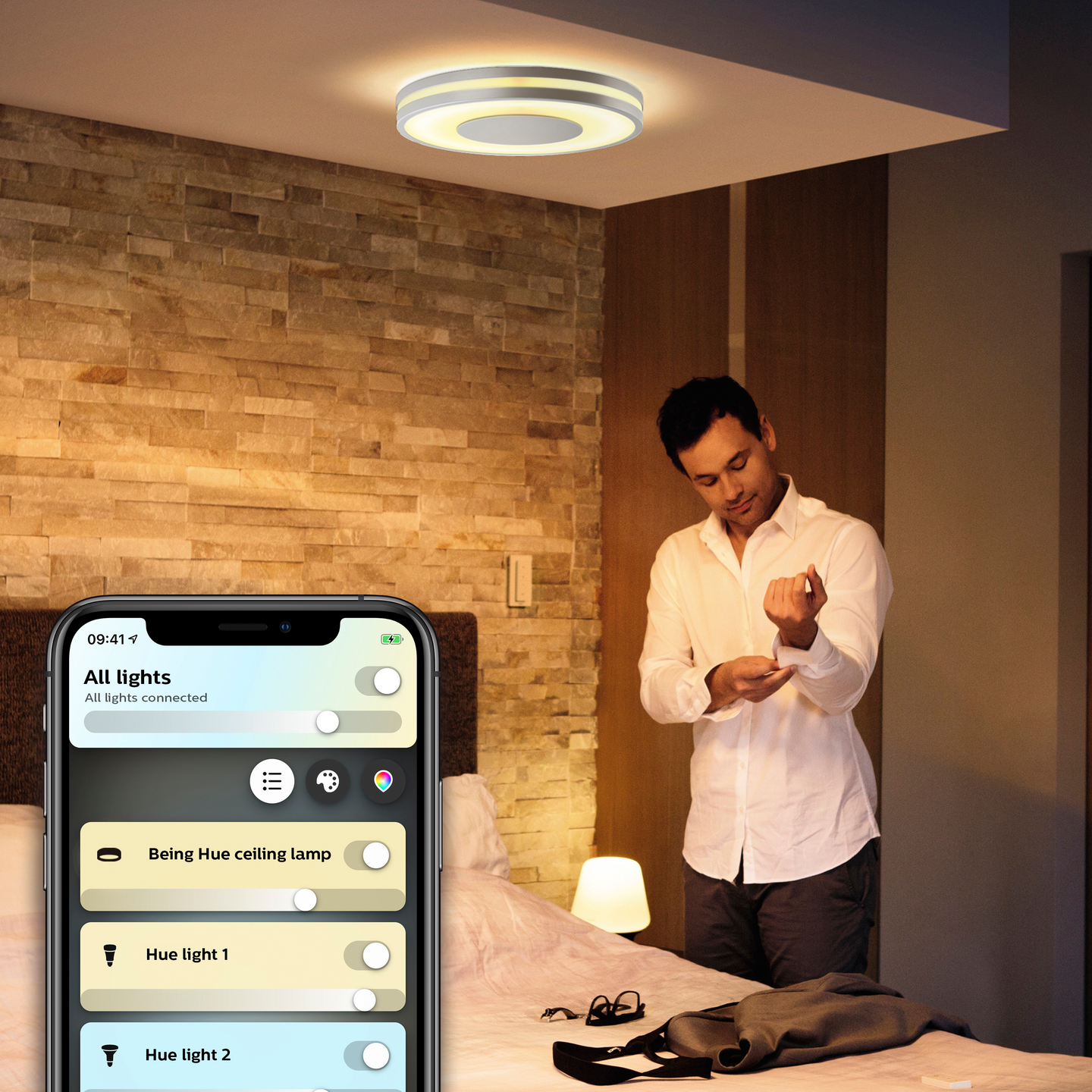 Kattovalaisin Philips Hue Being alumiini