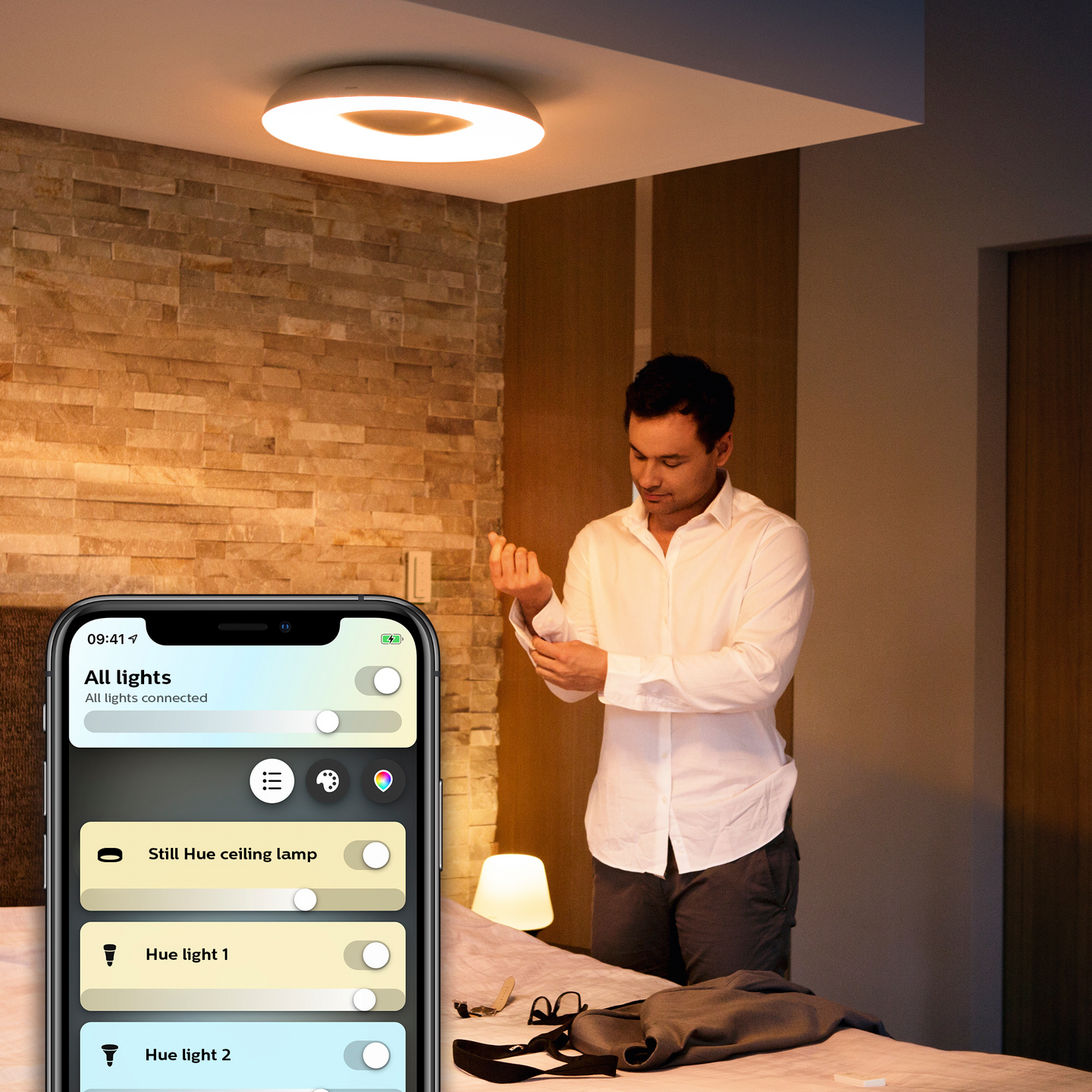 Kattovalaisin Philips Hue Still musta