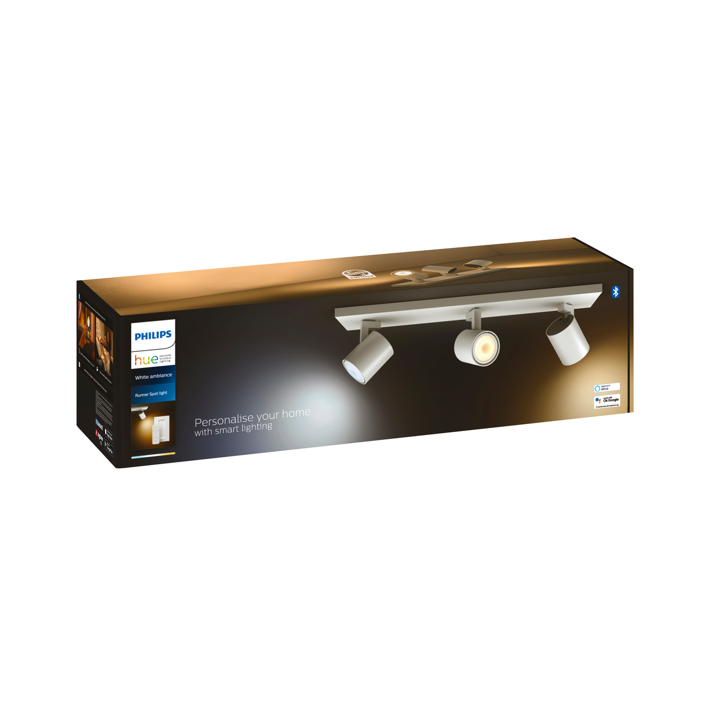 Kohdevalaisin Philips Hue Runner valkoinen 3x5W 230V